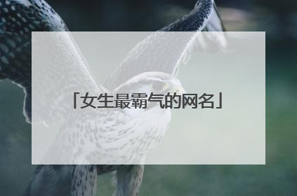 女生最霸气的网名