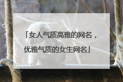 女人气质高雅的网名,优雅气质的女生网名