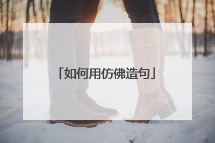 如何用仿佛造句