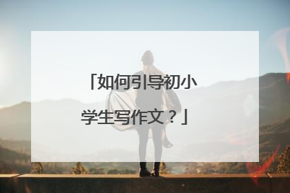 如何引导初小学生写作文？