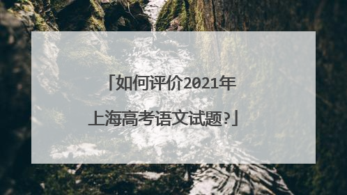如何评价2021年上海高考语文试题?