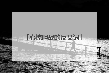 心惊胆战的反义词