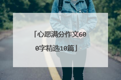 心愿满分作文600字精选10篇