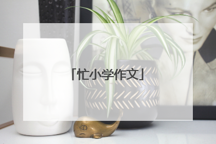 忙小学作文