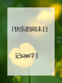 快乐的周末日记600字