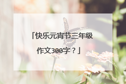 快乐元宵节三年级作文300字？
