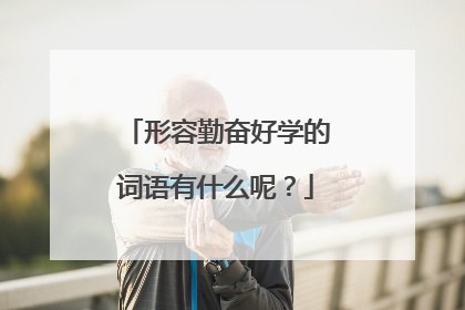 形容勤奋好学的词语有什么呢？