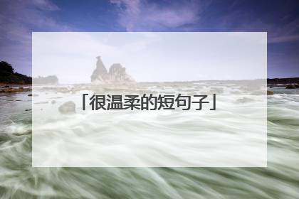 很温柔的短句子