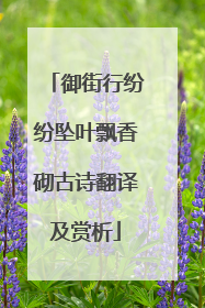 御街行纷纷坠叶飘香砌古诗翻译及赏析