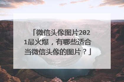 微信头像图片2021最火爆，有哪些适合当微信头像的图片？