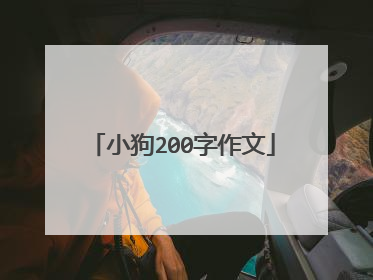小狗200字作文