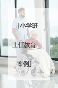 小学班主任教育案例