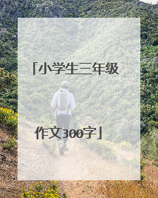 小学生三年级作文300字