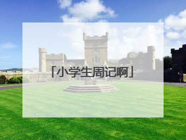 小学生周记啊