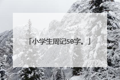 小学生周记50字。