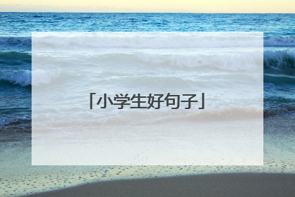 小学生好句子