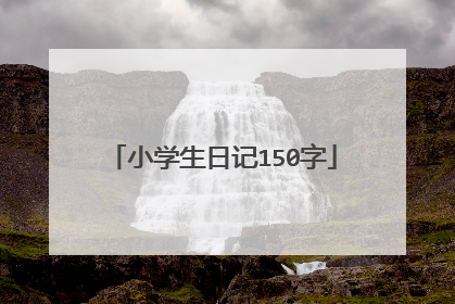 小学生日记150字