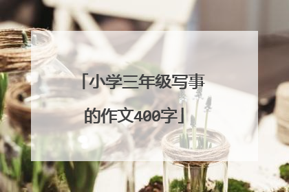 小学三年级写事的作文400字