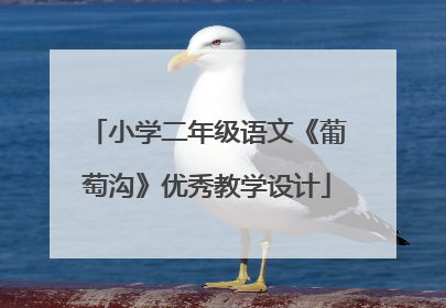 小学二年级语文《葡萄沟》优秀教学设计