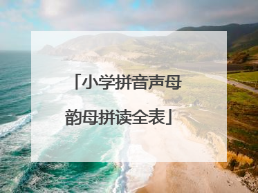 小学拼音声母韵母拼读全表