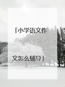 小学语文作文怎么辅导