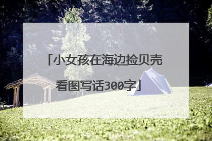 小女孩在海边捡贝壳看图写话300字