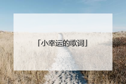 小幸运的歌词