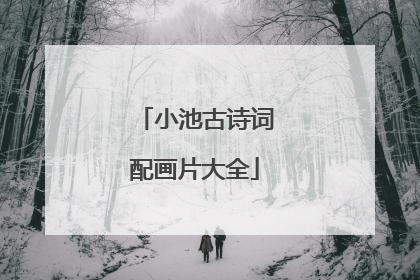 小池古诗词配画片大全