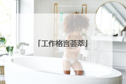 工作格言荟萃