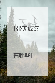 带天成语有哪些