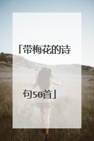 带梅花的诗句50首