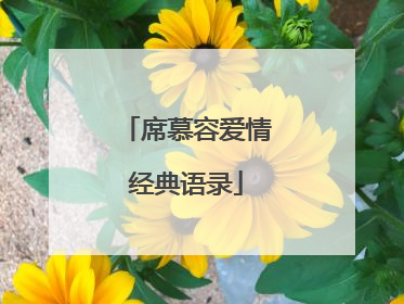 席慕容爱情经典语录