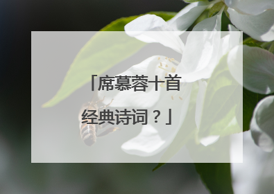 席慕蓉十首经典诗词？
