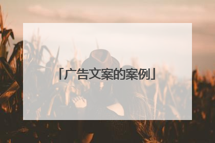 广告文案的案例