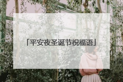 平安夜圣诞节祝福语