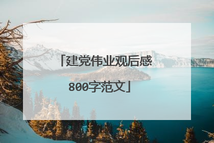 建党伟业观后感800字范文