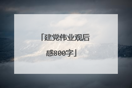 建党伟业观后感800字