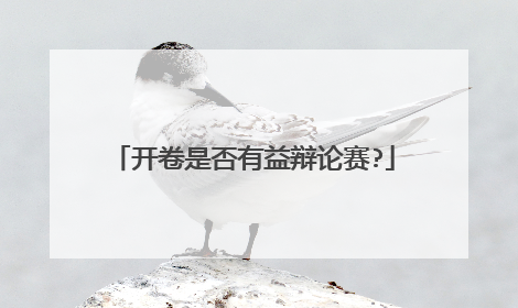 开卷是否有益辩论赛?