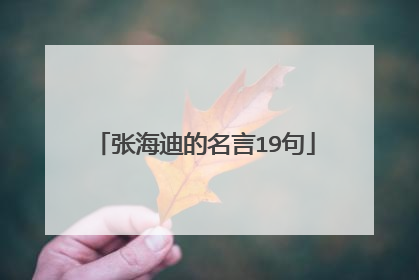 张海迪的名言19句
