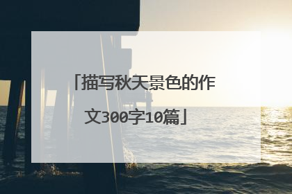 描写秋天景色的作文300字10篇