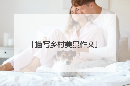 描写乡村美景作文