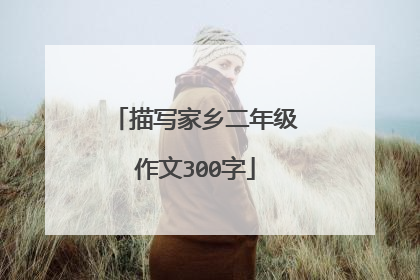 描写家乡二年级作文300字
