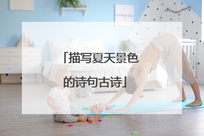 描写夏天景色的诗句古诗