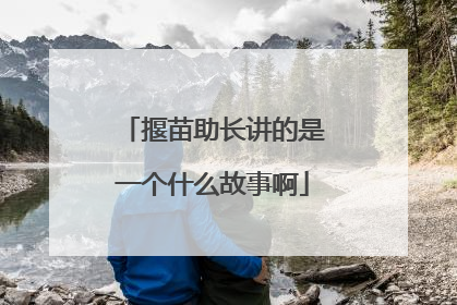 揠苗助长讲的是一个什么故事啊