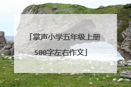 掌声小学五年级上册500字左右作文