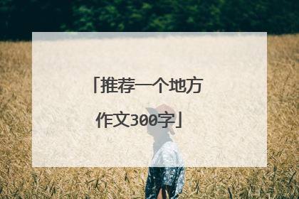 推荐一个地方作文300字