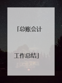 总账会计工作总结