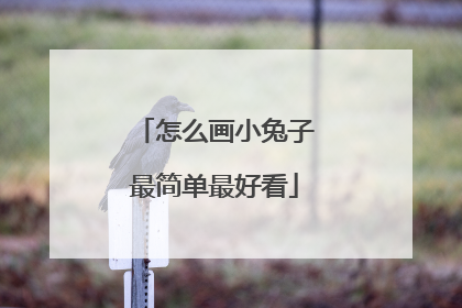 怎么画小兔子最简单最好看