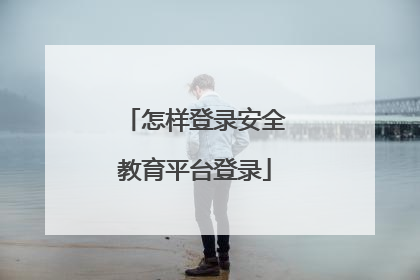 怎样登录安全教育平台登录