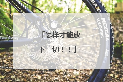 怎样才能放下一切!!